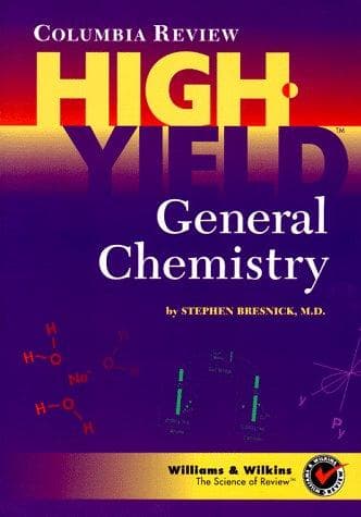 Cover of Columbia Review high-yield general chemistry by Stephen D. Bresnick