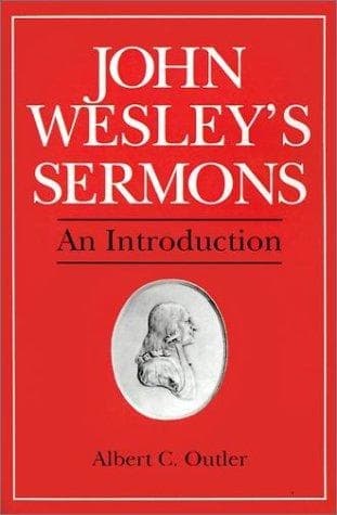 Cover of John Wesley's sermons by Albert Cook Outler