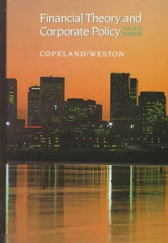 Cover of Financial theory and corporate policy by Thomas E. Copeland