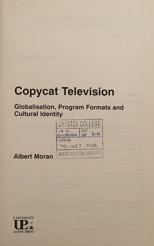 Cover of Copycat television by Albert Moran
