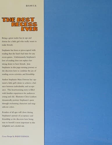 Cover of The best recess ever by Stepanie Mara Dawson