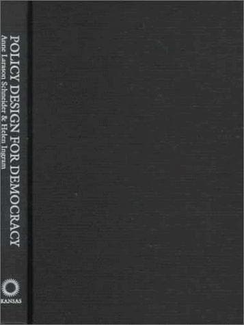 Cover of Policy design for democracy by Anne L. Schneider