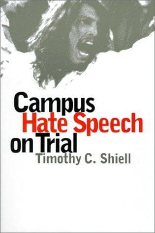 Cover of Campus hate speech on trial by Timothy C. Shiell