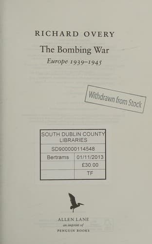 Cover of The Bombing War by Richard Overy