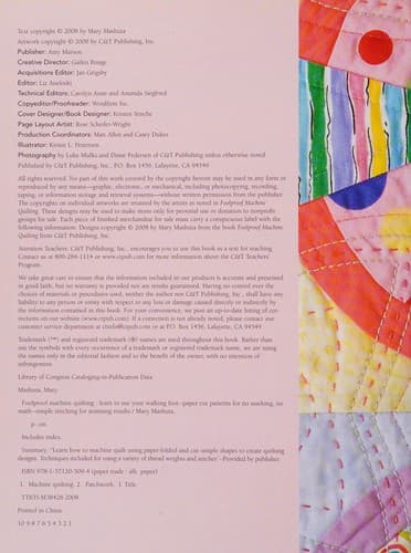 Cover of Foolproof machine quilting by Mary Mashuta