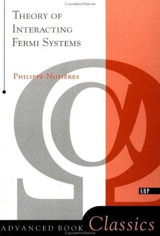 Cover of Theory of interacting Fermi systems by Philippe Nozières