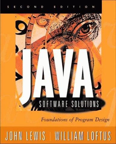 Cover of Java software solutions by Lewis, John
