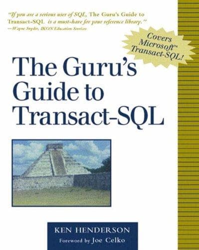 Cover of The Guru's Guide to Transact-SQL by Ken Henderson