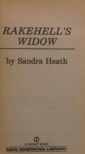 Cover of Rakehell's Widow by Sandra Heath