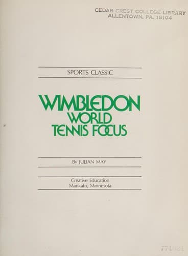 Cover of Wimbledon by Julian May