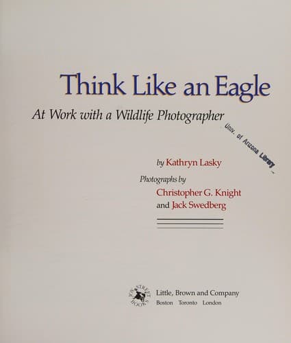 Cover of Think like an eagle by Kathryn Lasky