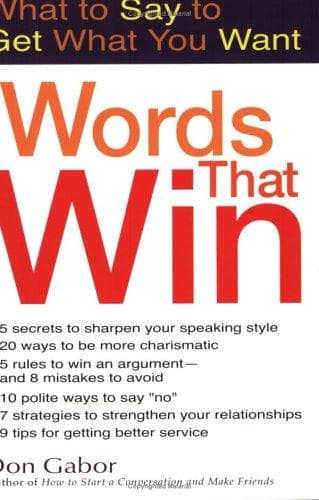 Cover of Words that win by Don Gabor