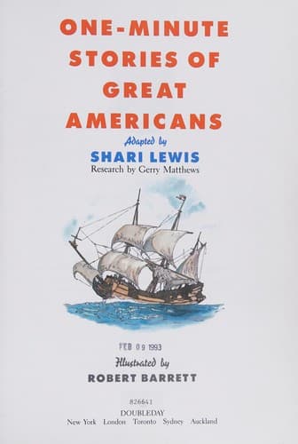 Cover of One-minute stories of great Americans by Shari Lewis