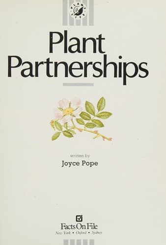 Cover of Plant partnerships by Joyce Pope