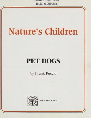 Cover of Pet dogs by Frank Puccio