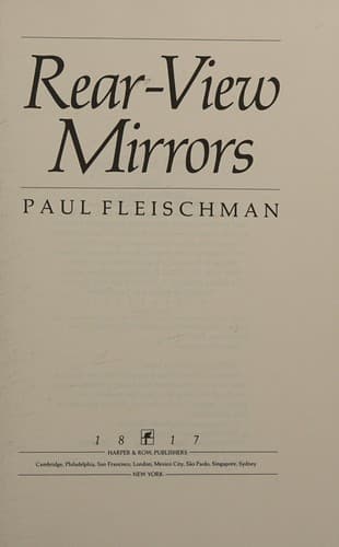 Cover of Rear-view mirrors by Paul Fleischman