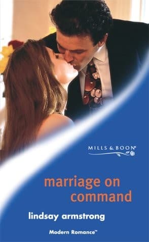 Cover of Marriage on command by Lindsay Armstrong