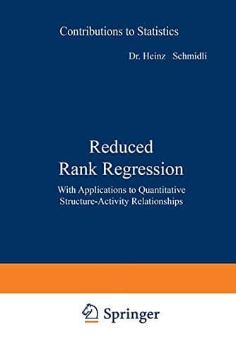Cover of Reduced rank regression by Heinz Schmidli