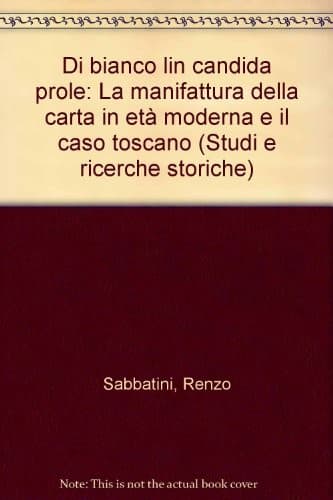 Cover of Di bianco lin candida prole by Renzo Sabbatini
