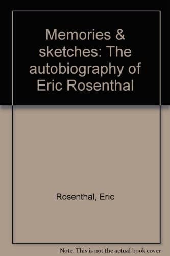 Cover of Memories & sketches by Eric Rosenthal