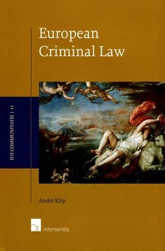 Cover of European criminal law by André Klip
