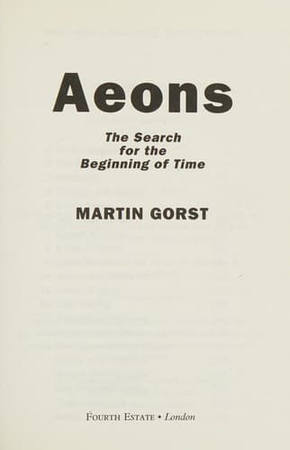 Cover of Aeons by Martin Gorst