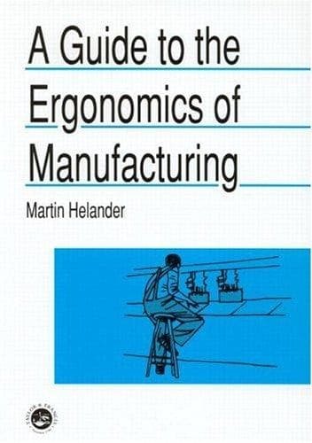 Cover of A guide to ergonomics of manufacturing by Martin Helander