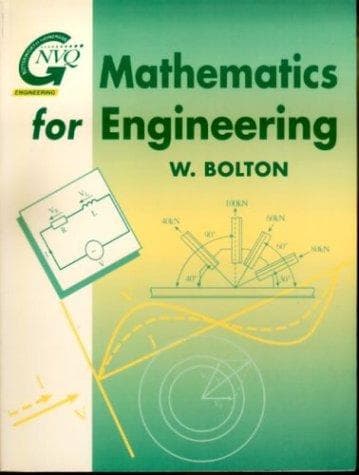 Cover of Mathematics for engineering by W. Bolton