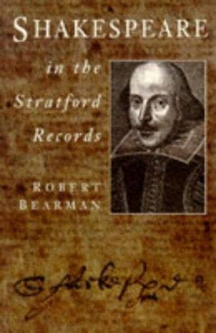 Cover of Shakespeare in the Stratford records by Robert Bearman