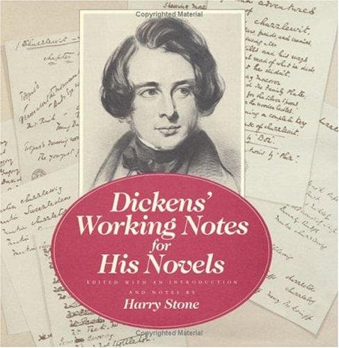 Cover of Dickens' working notes for his novels by Charles Dickens