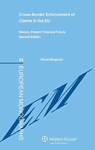 Cover of Cross-border enforcement of claims in the EU by Mikael Berglund