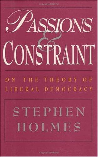 Cover of Passions and constraint by Holmes, Stephen