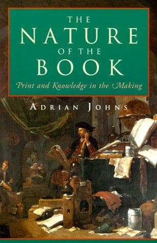 Cover of The nature of the book by Adrian Johns