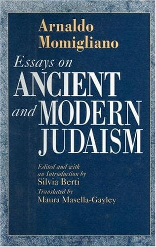 Cover of Essays on ancient and modern Judaism by Arnaldo Momigliano