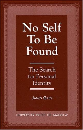 Cover of No self to be found by Giles, James