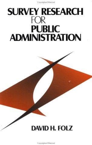 Cover of Survey research for public administration by David H. Folz