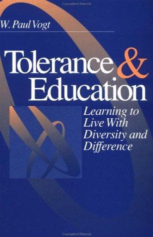 Cover of Tolerance & education by W. Paul Vogt