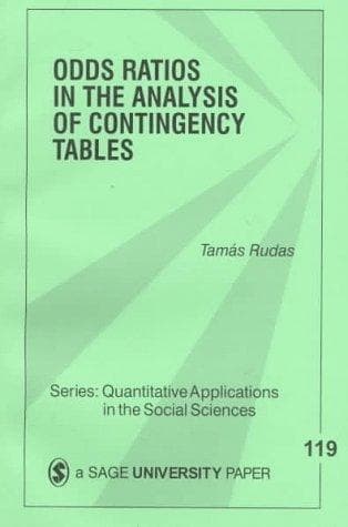 Cover of Odds ratios in the analysis of contingency tables by Tamás Rudas