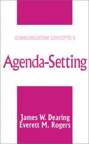 Cover of Agenda-setting by James W. Dearing