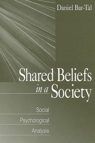 Cover of Shared Beliefs in a Society by Daniel Bar-Tal