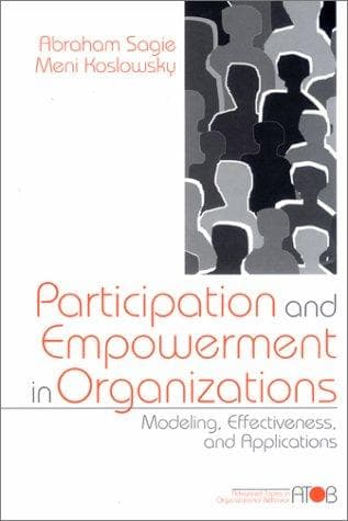 Cover of Participation and empowerment in organizations by Abraham Sagie