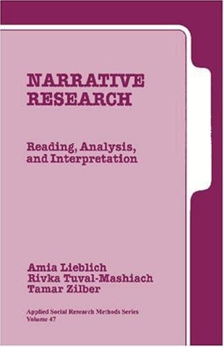 Cover of Narrative research by Amia Lieblich