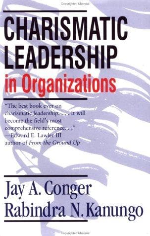 Cover of Charismatic leadership in organizations by Jay Alden Conger