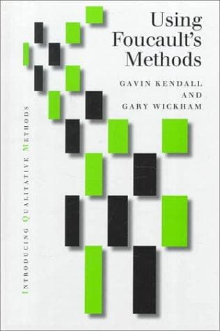 Cover of Using Foucault's methods by Gavin Kendall