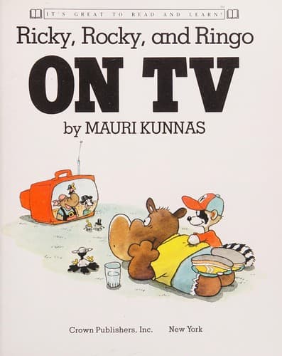 Cover of Ricky, Rocky, and Ringo on TV by Mauri Tapio Kunnas