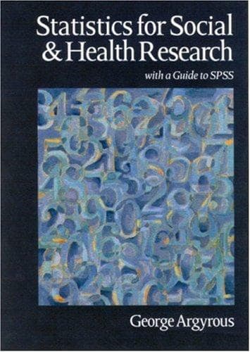 Cover of Statistics for social and health research by George Argyrous