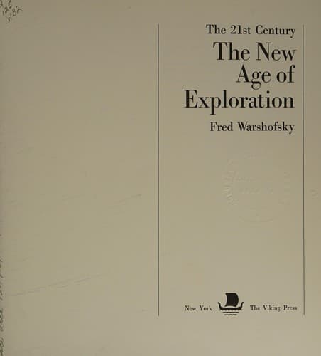 Cover of The new age of exploration by Fred Warshofsky