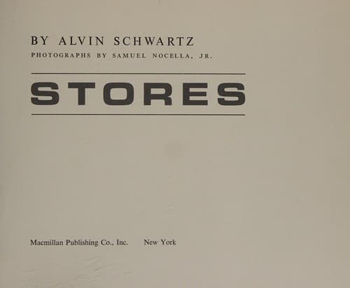 Cover of Stores by Alvin Schwartz