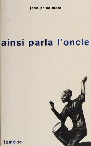 Cover of Ainsi parla l'oncle by Jean Price-Mars