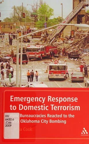 Cover of Emergency response to domestic terrorism by Alethia H. Cook